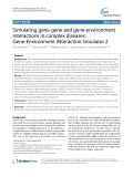 Simulating gene-gene and gene-environment interactions in complex diseases: Gene-Environment iNteraction Simulator 2