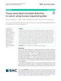 Tissue‑associated microbial detection in cancer using human sequencing data