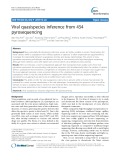 Viral quasispecies inference from 454 pyrosequencing