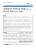 An integrative computational approach to effectively guide experimental identification of regulatory elements in promoters