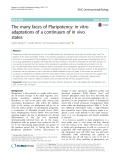 The many faces of Pluripotency: in vitro adaptations of a continuum of in vivo states