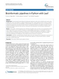 Bioinformatic pipelines in Python with Leaf