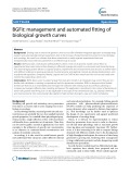 BGFit: Management and automated fitting of biological growth curves
