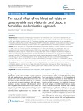 The causal effect of red blood cell folate on genome-wide methylation in cord blood: A Mendelian randomization approach