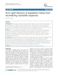 ACG: Rapid inference of population history from recombining nucleotide sequences