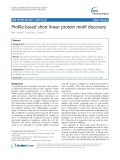 Profile-based short linear protein motif discovery