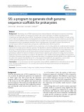 SIS: A program to generate draft genome sequence scaffolds for prokaryotes
