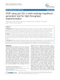 STOP using just GO: A multi-ontology hypothesis generation tool for high throughput experimentation