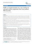 NURD: An implementation of a new method to estimate isoform expression from non-uniform RNA-seq data