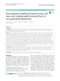 Transcriptome profiling of bovine inner cell mass and trophectoderm derived from in vivo generated blastocysts