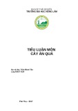 Tiểu luận môn Cây ăn quả