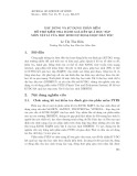 Xây dựng và sử dụng phần mềm hỗ trợ kiểm tra đánh giá kết quả học tập môn Vật lí của học sinh dự bị đại học dân tộc