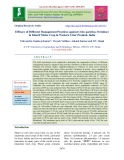 Efficacy of different management practices against Chilo partellus (Swinhoe) in Kharif maize crop in western Uttar Pradesh, India
