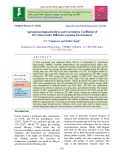 Agrometeorological indices and correlation coefficient of Bt cotton under different growing environment