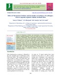 Effect of nitrogenous fertilizer and insecticides on incidence of leafhopper, Amrasca biguttula biguttula (Ishida) in Kharif okra