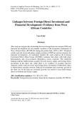 Linkages between foreign direct investment and financial development: Evidence from west African Countries