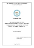 Thesis summary: The relationship between risk perception, subjective well-being and tourists’ revisit intention in Viet Nam – Study case in Ho Chi Minh city