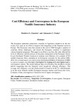 Cost efficiency and convergence in the European nonlife insurance industry