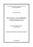 Summary of doctoral thesis on Economics: Developing cattle breeding in Binh Dinh province