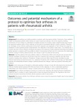 Outcomes and potential mechanism of a protocol to optimize foot orthoses in patients with rheumatoid arthritis