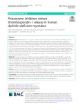 Proteasome inhibitors reduce thrombospondin-1 release in human dysferlin-deficient myotubes