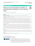 Analysis of musculoskeletal side effects of oral Isotretinoin treatment: A cross-sectional study