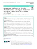 Occupational risk factors for shoulder chronic tendinous pathology in the Spanish automotive manufacturing sector: A casecontrol study