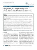 Potential role for PADI-mediated histone citrullination in preimplantation development