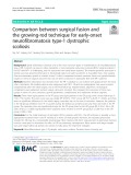 Comparison between surgical fusion and the growing-rod technique for early-onset neurofibromatosis type-1 dystrophic scoliosis