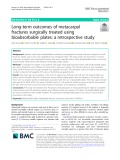 Long-term outcomes of metacarpal fractures surgically treated using bioabsorbable plates: A retrospective study