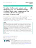 The effect of infliximab in patients with chronic low back pain and Modic changes (the BackToBasic study): Study protocol of a randomized, double blind, placebocontrolled, multicenter trial