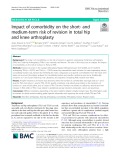 Impact of comorbidity on the short- and medium-term risk of revision in total hip and knee arthroplasty