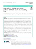Osteoarthritis physical activity care pathway (OA-PCP): Results of a feasibility trial