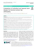 Comparison of cylindrical and tapered stem designs for femoral revision hip arthroplasty