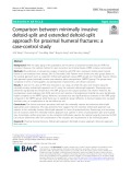Comparison between minimally invasive deltoid-split and extended deltoid-split approach for proximal humeral fractures: A case-control study
