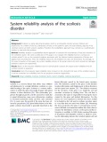 System reliability analysis of the scoliosis disorder