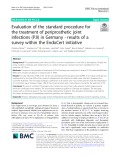 Evaluation of the standard procedure for the treatment of periprosthetic joint infections (PJI) in Germany - results of a survey within the EndoCert initiative