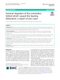 Femoral migration of the cementless Oxford which caused the bearing dislocation: A report of two cases