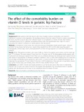 The effect of the comorbidity burden on vitamin D levels in geriatric hip fracture