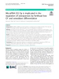 MicroRNA-532-5p is implicated in the regulation of osteoporosis by forkhead box O1 and osteoblast differentiation