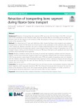 Retraction of transporting bone segment during Ilizarov bone transport