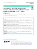 Correlation analysis between CARMEN variants and alcohol-induced osteonecrosis of the femoral head in the Chinese population