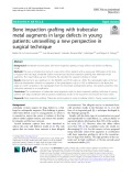 Bone impaction grafting with trabecular metal augments in large defects in young patients: Unravelling a new perspective in surgical technique
