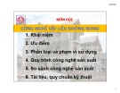 Bài giảng Công nghệ vật liệu không nung