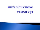 Bài giảng Miễn dịch - Bài: Miễn dịch chống vi sinh vật