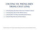 Bài giảng môn Vật liệu điện: Chương 7 - TS. Nguyễn Văn Dũng