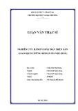 Luận văn Thạc sĩ: Nghiên cứu hành vi bầy đàn trên Sở giao dịch chứng khoán Hà Nội (HNX)