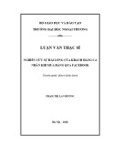 Luận văn Thạc sĩ Quản trị kinh doanh: Nghiên cứu sự hài lòng của khách hàng cá nhân khi mua hàng qua facebook