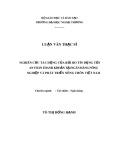 Luận văn Thạc sĩ Tài chính Ngân hàng: Nghiên cứu tác động của rủi ro tín dụng tới an toàn thanh khoản tại Ngân hàng Nông nghiệp và phát triển nông thôn Việt Nam