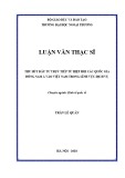 Luận văn Thạc sĩ Kinh tế: Thu hút đầu tư trực tiếp từ Hiệp hội các quốc gia Đông Nam Á vào Việt Nam trong lĩnh vực dịch vụ